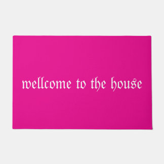 Tapis d'accueil de texte - Tapis d'intérieur éléga