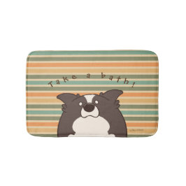 Tapis De Bain ボーダーコリー "ボダたま(黒)" -Retro-