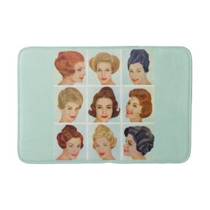 Tapis De Bain 1960 s hairstyles grid