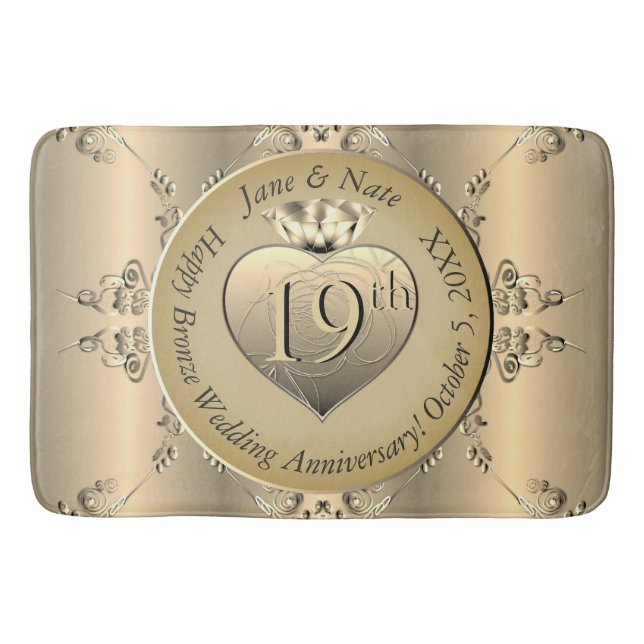 Tapis De Bain 19th Bronze Anniversary Bath Mat (Devant)