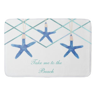 Tapis De Bain 3 Starfish & lignes modernes Elégante plage person
