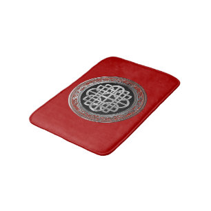 Tapis De Bain [600] Croix du noeud d'argent celtique sacré