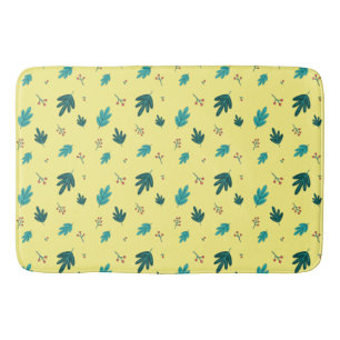 Tapis De Bain À feuillage persistant Tree Feuilles & Red Holly 