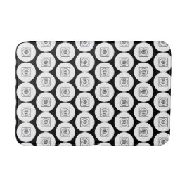 Tapis de bain à motif de logo ou d'image répétée
