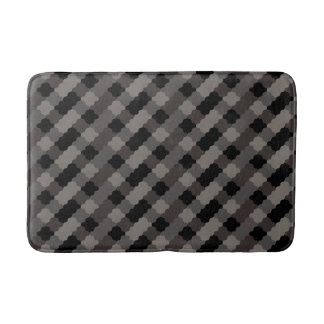 Tapis de bain à motif géométrique courbe en forme
