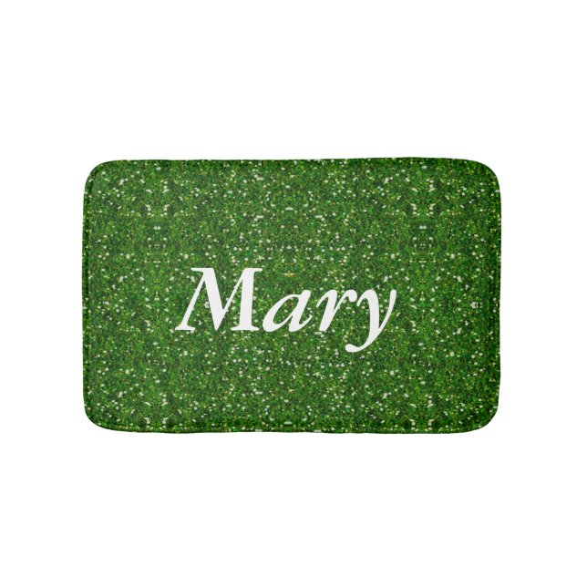 Tapis de bain à Parties scintillant verte personna (Devant)