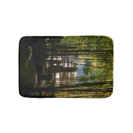 Tapis De Bain À Travers Le Bambou