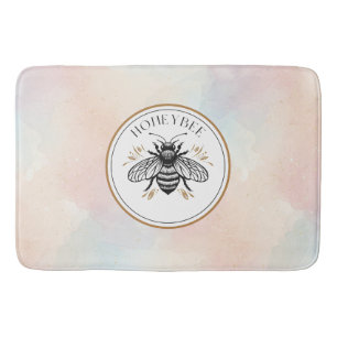 Tapis de bain abeille à miel