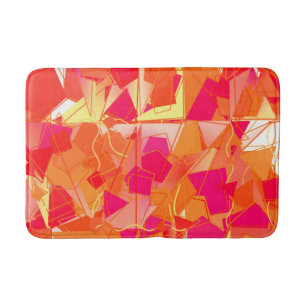 Tapis De Bain Abrégé sur orange et roses indien
