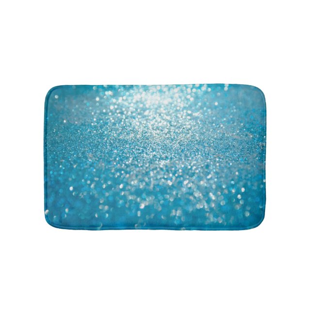 Tapis De Bain Abstrait bleu, arrière - plan artistique. (Devant)