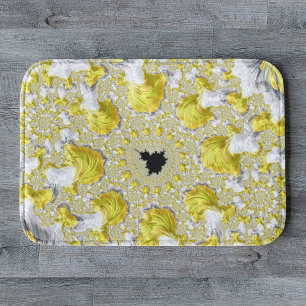 Tapis De Bain Abstrait Gold Fractal