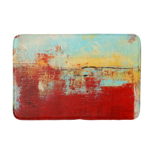 Tapis De Bain Abstrait rouge de l'Alaska