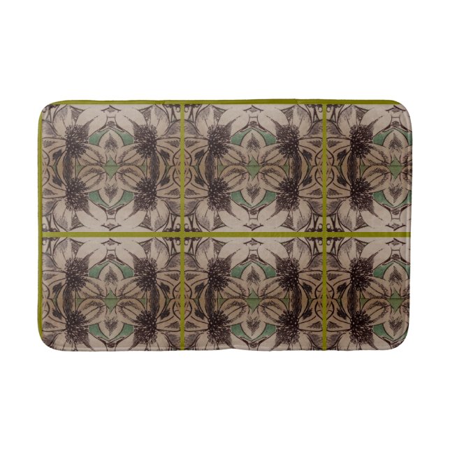 Tapis De Bain Abstrait Tropical (Devant)