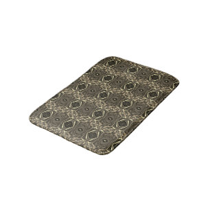 Tapis De Bain Abstrait Twirl Pinched Half Brick / Sepia