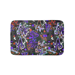 Tapis De Bain Abstraite brosse à éclat moderne style fashionab