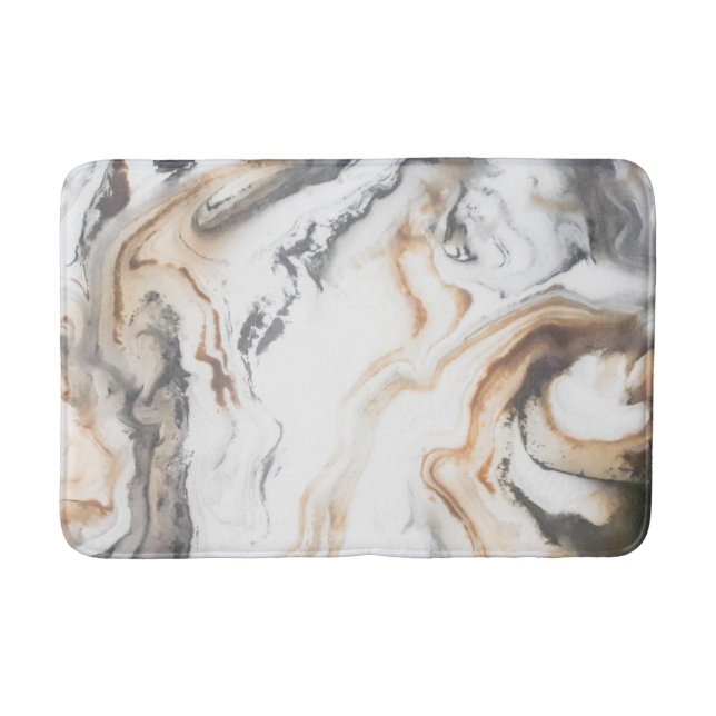 Tapis De Bain Abstraite texture de marbre Nature (Devant)