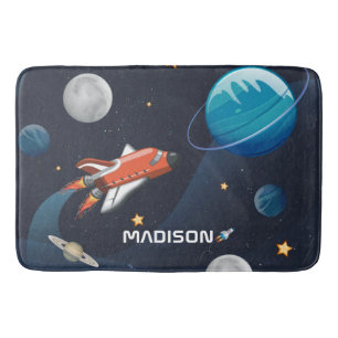 Tapis De Bain Activité spatiale dans la Galaxie personnalisée