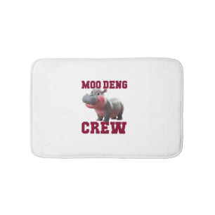 Tapis De Bain Adorable MOO DENG CREW Baby Hippo Squad Lady déjeu