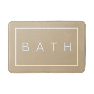 Tapis De Bain Agritourisme rustique Chic Beige Mémoire