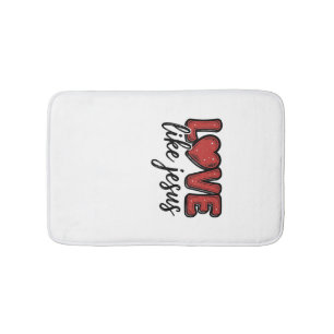 Tapis De Bain Aimez comme Jésus Modèle de maillot chrétien vinta