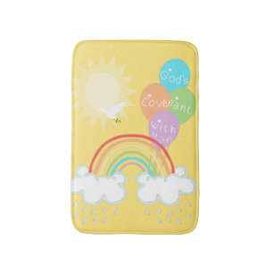 Tapis De Bain Alliance de Dieu arc-en-ciel   Soleil Dove Olive B