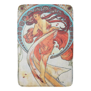 Tapis De Bain Alphonse Mucha Danse Vintage Art Nouveau peinture