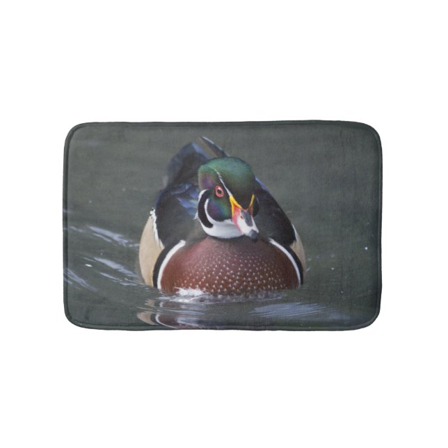Tapis de bain américain de canard en bois (Devant)