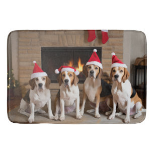 Tapis De Bain American English Foxhound Freplace Noël