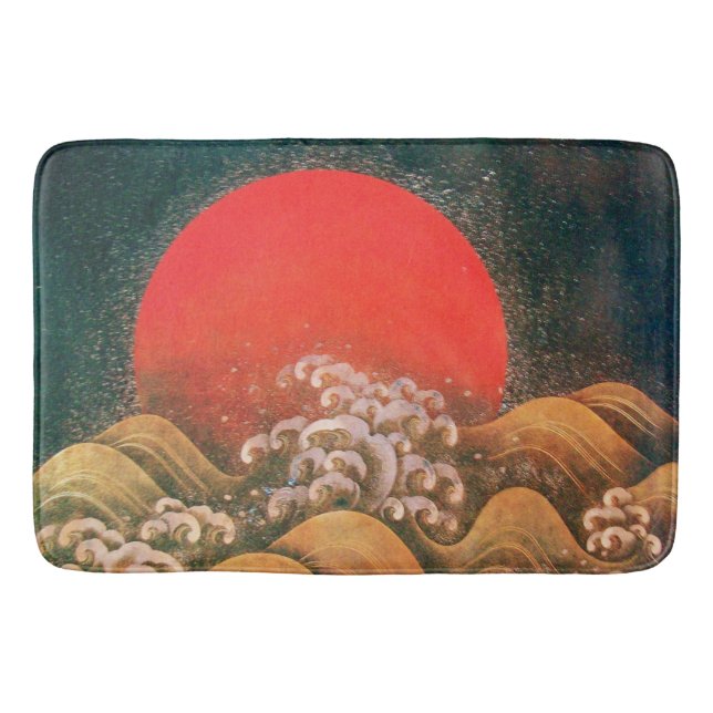 Tapis De Bain AMETERASU, SUN GODDESS Rouge Brown Noir (Devant)