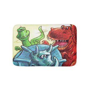 Tapis De Bain Amis de dinosaure