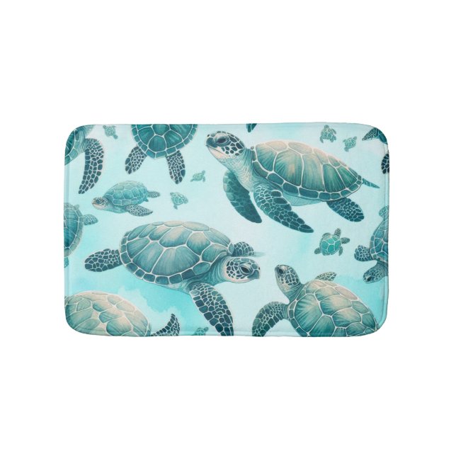 Tapis De Bain Amis de la tortue marine (Devant)