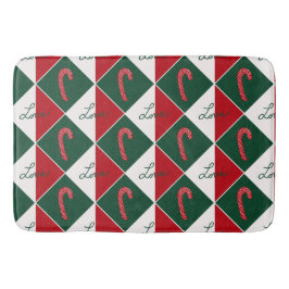 Tapis De Bain Amour et Canne de Bonbon