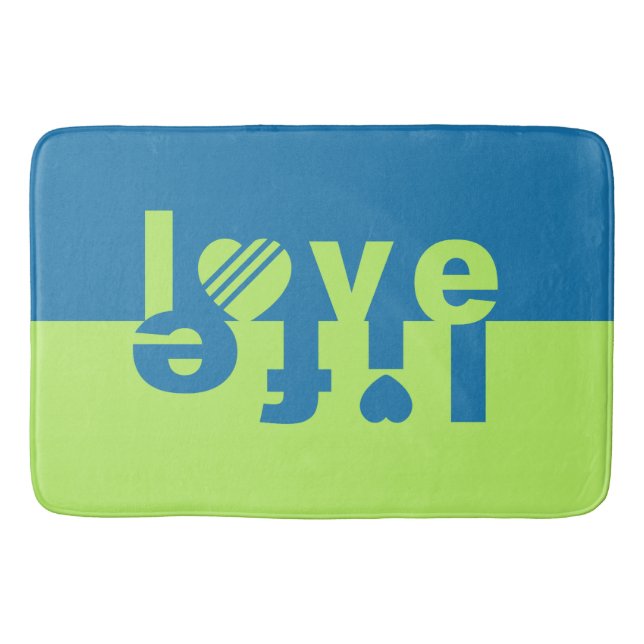 Tapis De Bain Amour / nattes de bain de vie (Devant)