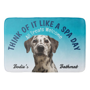 Tapis De Bain Amoureux des chiens personnalisé dalmate