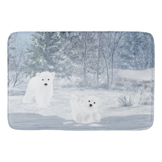 Tapis De Bain Amusement de neige - ours blanc CUB,