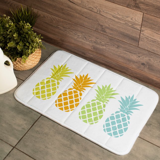 Tapis De Bain Ananas colorés (Créateur téléchargé)