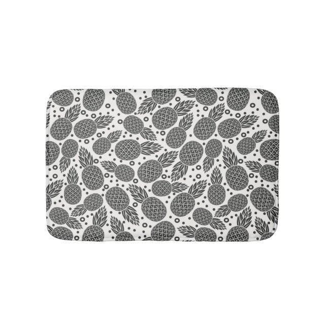 Tapis De Bain Ananas monochromes (Devant)
