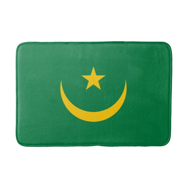Tapis De Bain Ancien drapeau mauritanien (Devant)