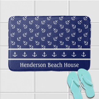 Tapis De Bain Ancres nautiques sur la marine