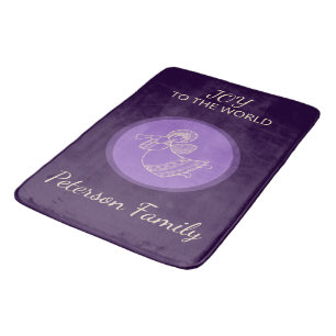 Tapis De Bain Ange de lavande de joie Confort familial lueur vio