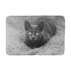 Tapis De Bain Animaux de bébés cutest Chat gris