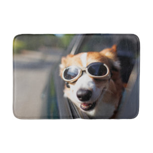 Tapis De Bain Animaux de bébés cutest Corgi lunettes dans la v