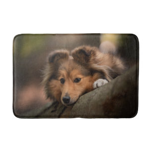 Tapis De Bain Animaux de bébés cutest   Shetland Sheepdog Puppy