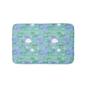 Tapis De Bain Animaux mignons jouant avec de l'eau 3