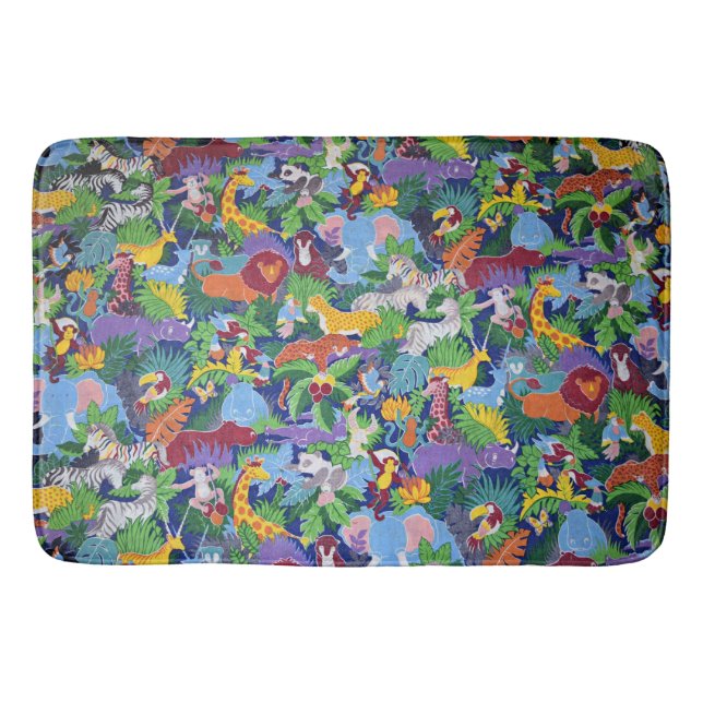 Tapis De Bain Animaux Safari Animés (Devant)