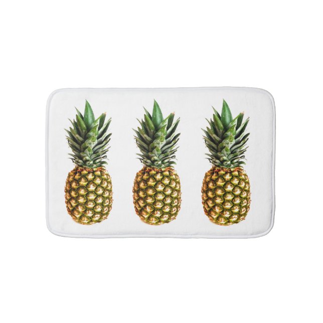 Tapis de bain antidérapant imprimé ananas pour sal (Devant)