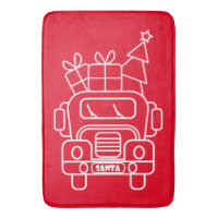 Aperçu camion de Noël Père Noël voiture vue avant