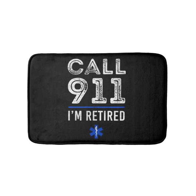 Tapis De Bain Appel d'urgence EMS 911 de paramédic EMT Sarcastiq (Devant)