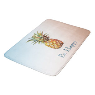 Tapis De Bain Aqua Cream Joyeux ananas tropical