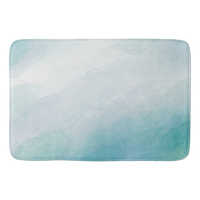 Tapis De Bain Aquarelle bleue (Devant)